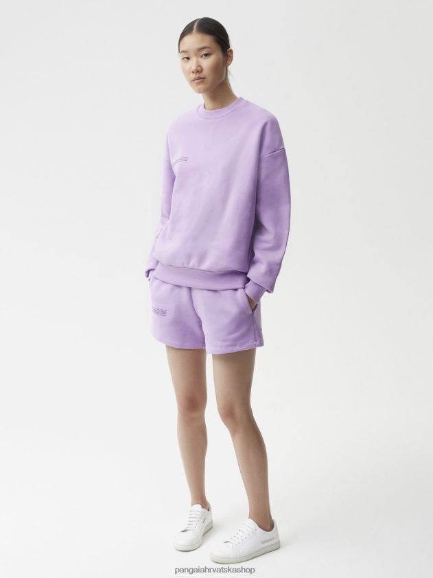 odjeća Pangaia trenirka s potpisom orhideja ljubičasta žene 4VDHN086