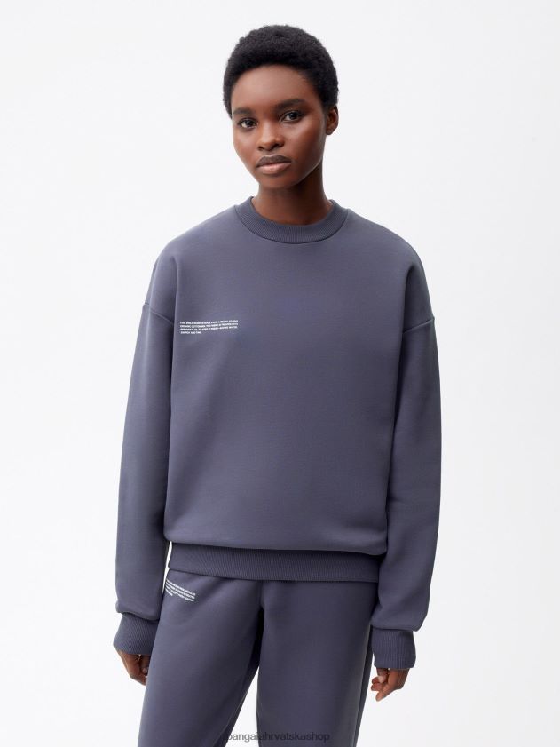 odjeća Pangaia trenirka s potpisom plavi škriljevac žene 4VDHN0105