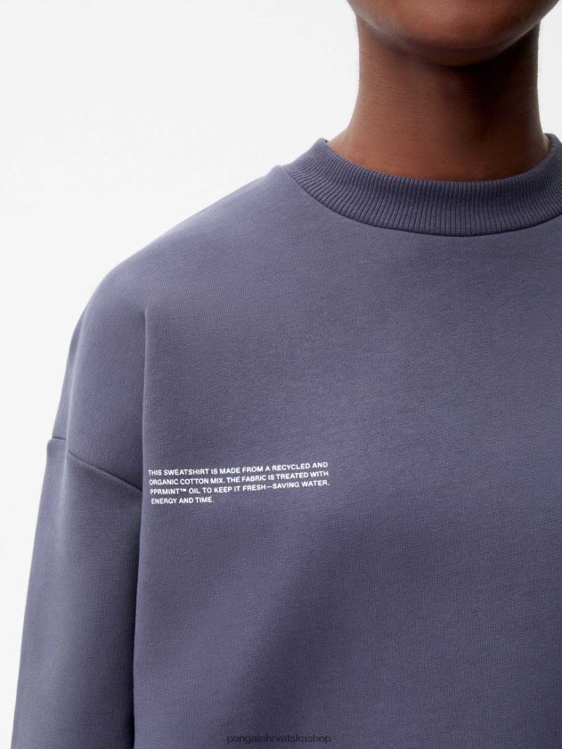 odjeća Pangaia trenirka s potpisom plavi škriljevac žene 4VDHN0105