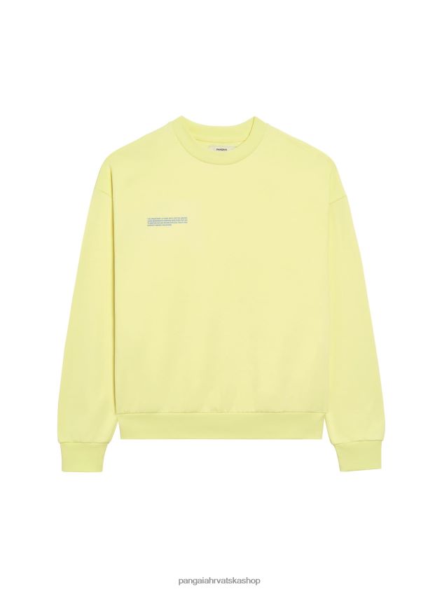 odjeća Pangaia u pretvorbenoj pamučnoj majici sunčeva zraka žuta žene 4VDHN0118