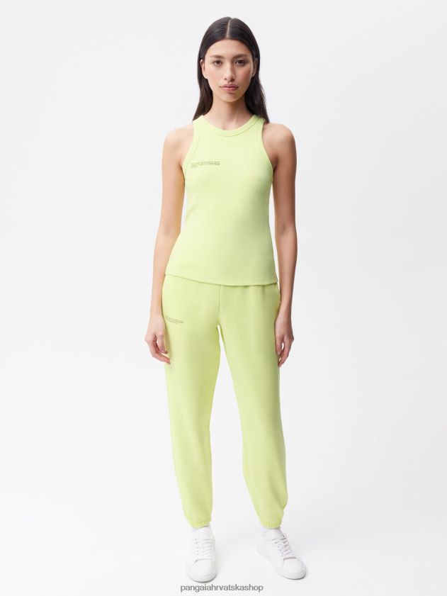 odjeća Pangaia majica bez rukava od recikliranog pamuka ande zelene žene 4VDHN0184