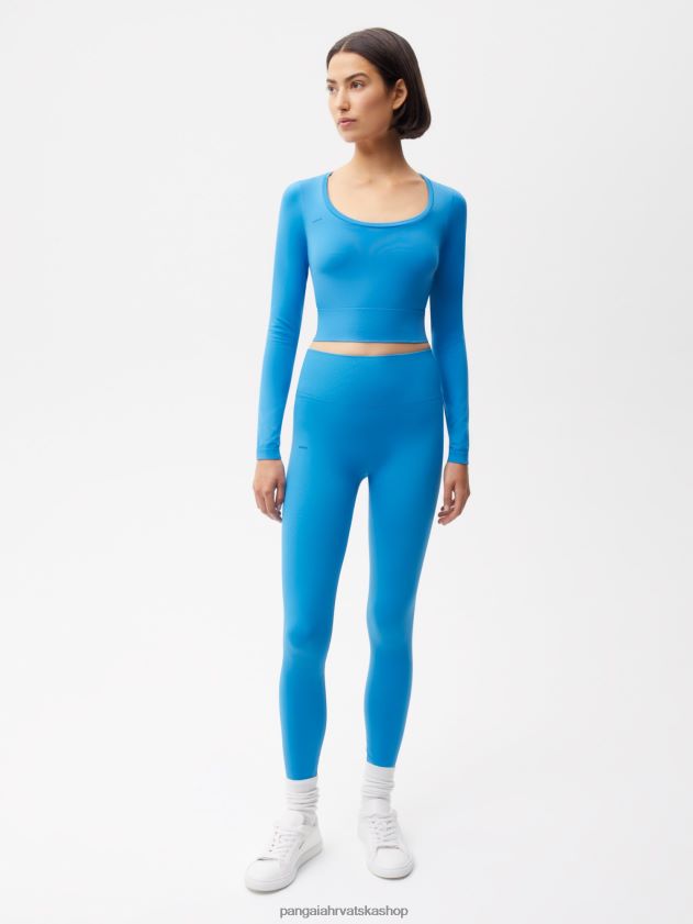 odjeća Pangaia motion gornji dio dugih rukava cerulean blue žene 4VDHN0218