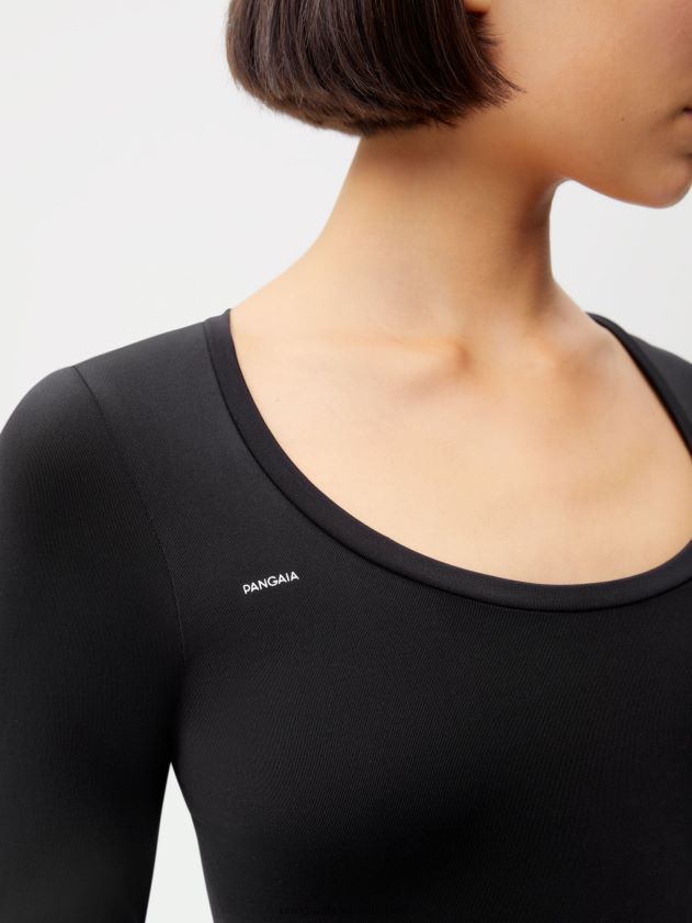 odjeća Pangaia motion gornji dio dugih rukava crno žene 4VDHN0147