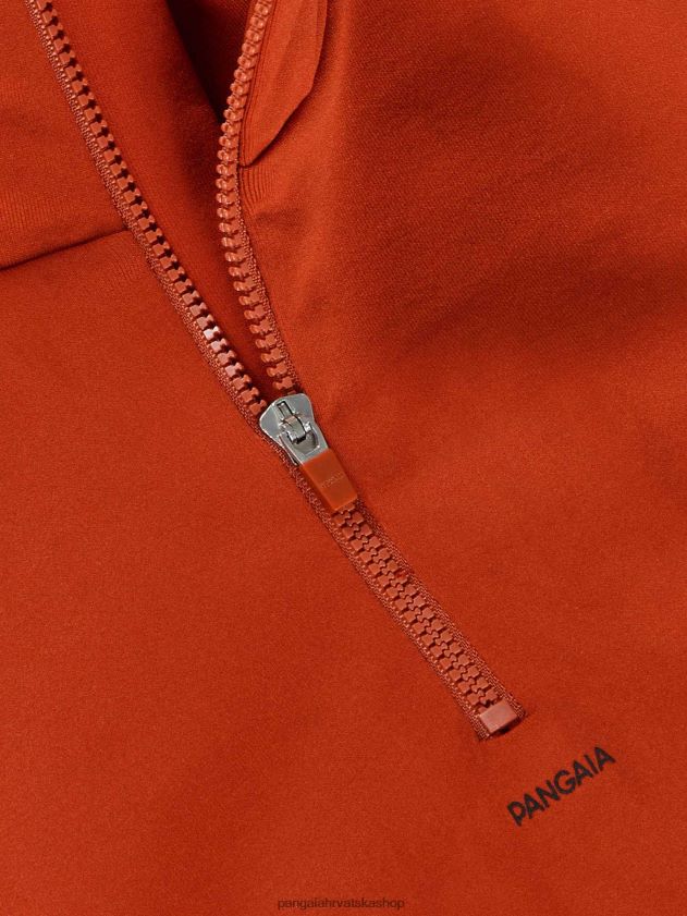 odjeća Pangaia motion x gornji dio dugih rukava s patentnim zatvaračem jaspis crvena žene 4VDHN0146